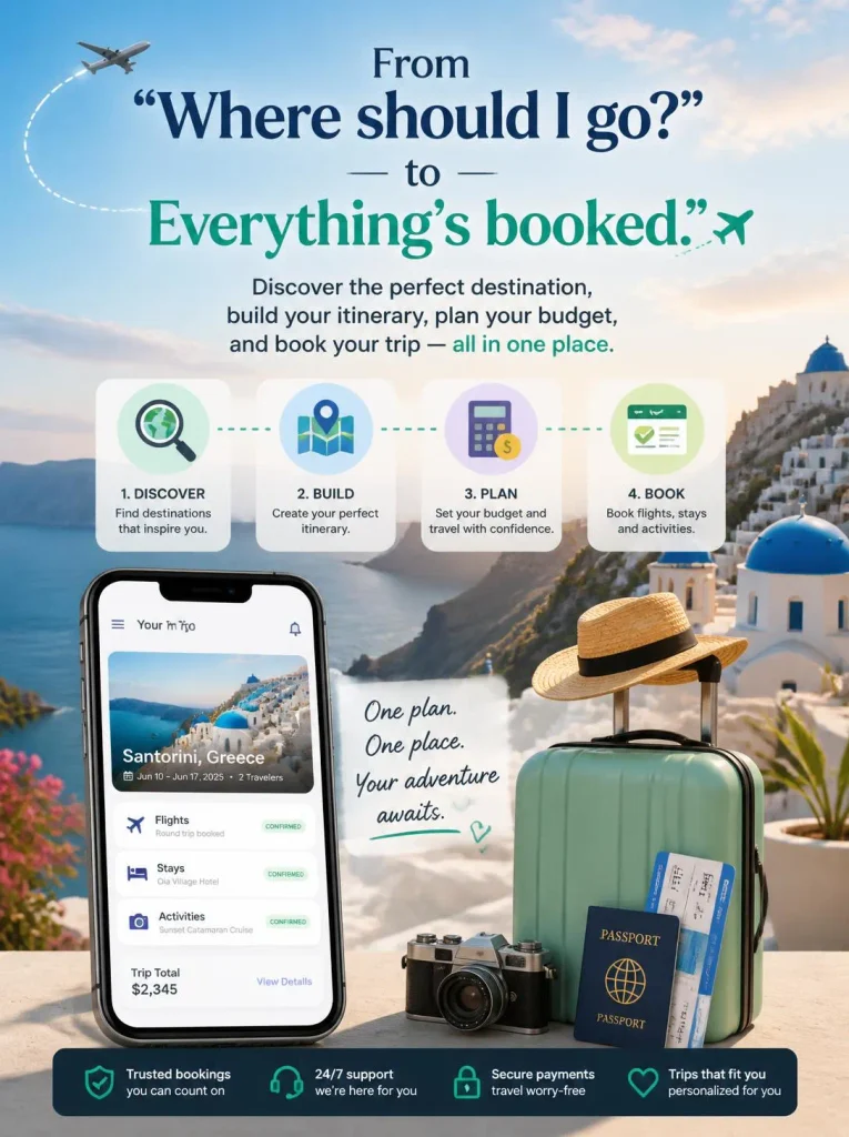 From “Where should I go_” to “Everything’s booked.”